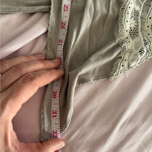 Kische Taupe Cardigan with Lace Trim. Women’s size small. - Picture 5 of 8